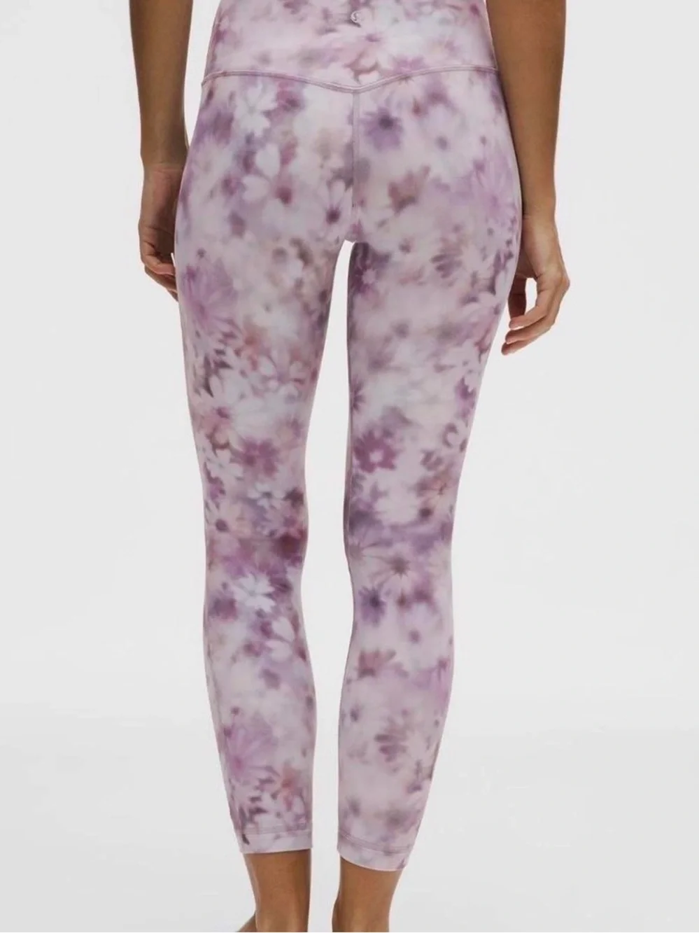 NWT lululemon athletica Align HR 25” Lavender Tie-Dye Floral White Leggings Pant